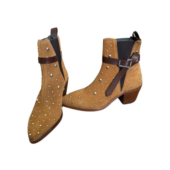 Zadig & Voltaire Tyler Cecilia Dream Studs Suede Boots New in Box - Picture 4 of 14